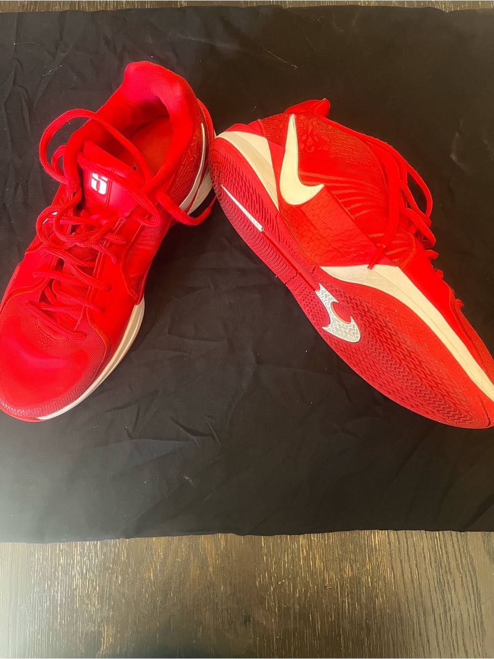 Nike Sabrina Ionescu Red and White Athletic Basketball Sneakers